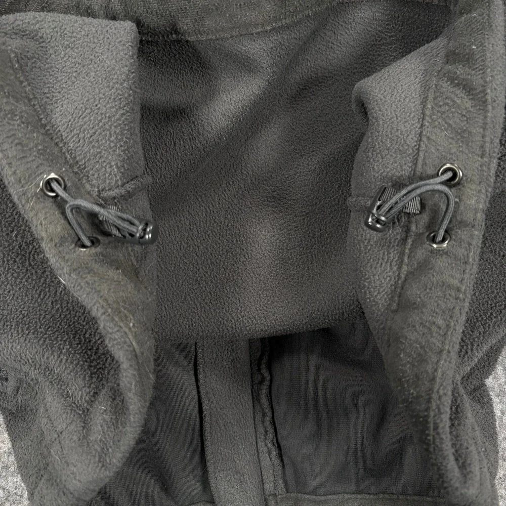 The‎ North Face Fleece Jacket Mens L Gray Full Zip Pockets Stand Collar